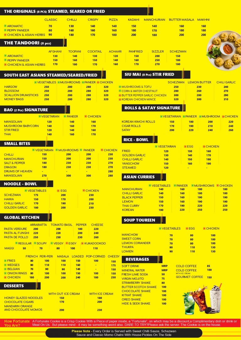 MMC Menus Momo Magic Cafe